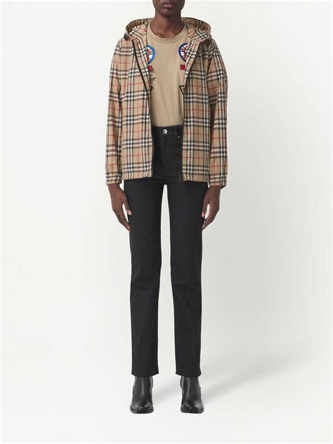 burberry vintage rose jacket|burberry vintage check hooded jacket.